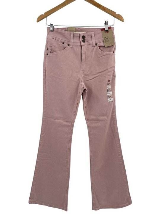 Levi's Denim - LEVI'S Women's Light Pink Denim 726 High Rise Flare Jeans NWT Size 27